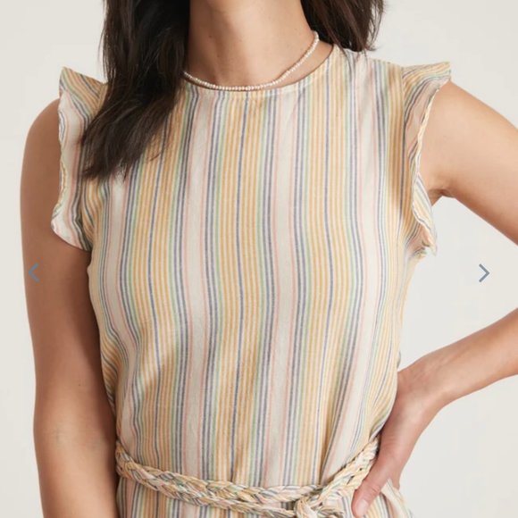 Marine Layer Laney Striped Mini Dress - Beachy Stripe - Picture 3 of 9